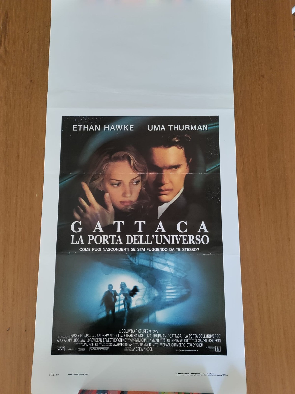 Locandina originale film Gattaca - La porta dell'universo (1997) - Regia di Andrew Niccol