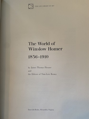 Die Welt von Winslow Homer 1836-1910 von James Thomas Flexner mit Schuber - Bild 3 von 3