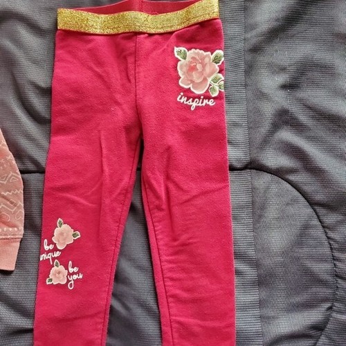 girl 24 month long sleeve and design leggings - Picture 2 of 3