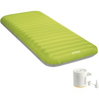 Intex 64097NP Luftbett Dura-Beam Truaire Inkl. Usb-Luftpumpe (GrüN, 76X191X17Cm)