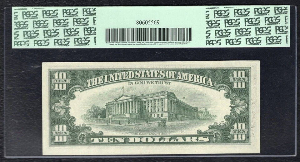 FR.2024-K 1977-A $10 FRN FEDERAL RESERVE NOTE DALLAS, TX PCGS UNCIRCULATED-64PPQ - Image 2 of 2