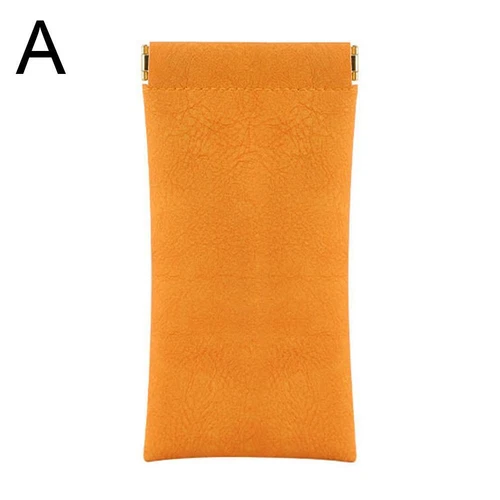 4PC Leather Mouth Snapped Sunglasses Eyeglass Glasses Soft Pouch Bag Pocket HOT - Picture 18 of 24