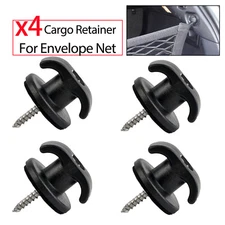 4Pcs/set Rear Trunk Boot Cargo Net Clips Ring Screws Envelope Net Tie Down Hook