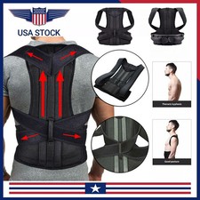 Adjustable Lumbar Support Back Brace for Men and Women Shoulder Straightener