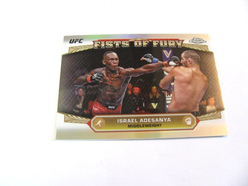 2024 Topps Chrome UFC Israel Adesanya Fist Of Fury SP Insert card # FOF-11 - Image 3 of 3