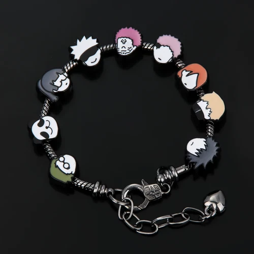 Anime Jujutsu Kaisen Charms Armband Itadori i Satoru Gojo Anhänger Armreif Armbä - Bild 3 von 13