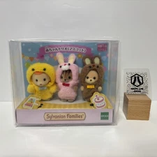 Sylvanian Families Doll Baby trio mascot set Calico Critters EPOCH Japan New