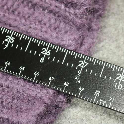 American Eagle Outfitters 10% Mohair 15% Wool Knit V Neck Sweater Purple M - Picture 15 of 19