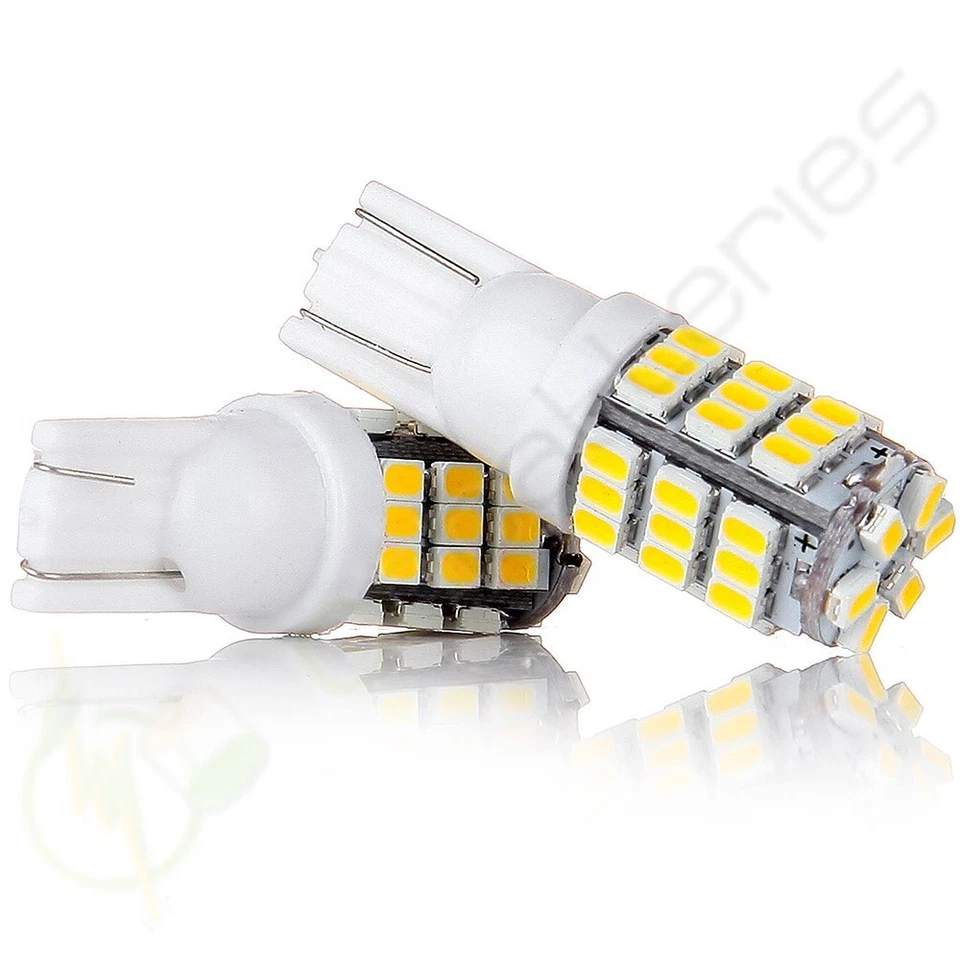 10 Piezas Luces LED con Cuña 42smd Blanco Cálido T10/921/194 Bombilla 12V Foto 2 de 4