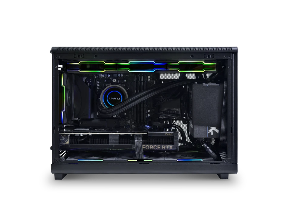 LIAN LI A3- mATX-WD Black Wood front panel SPCC M-ATX / ITX Computer Case - Image 2 of 4