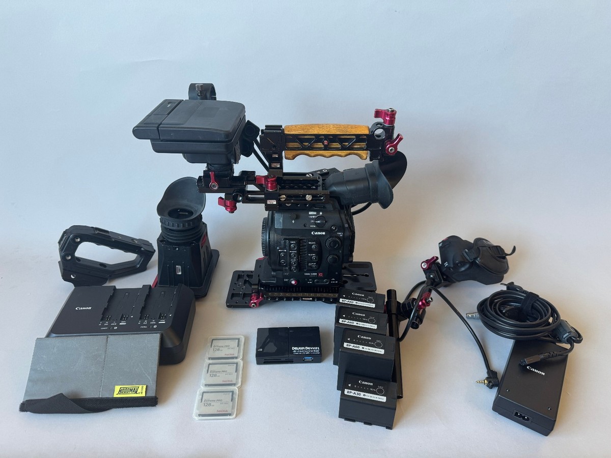 Canon C300 Mk 2 EF - Zacuto Cage and Accessories - Low 1284 hours 
