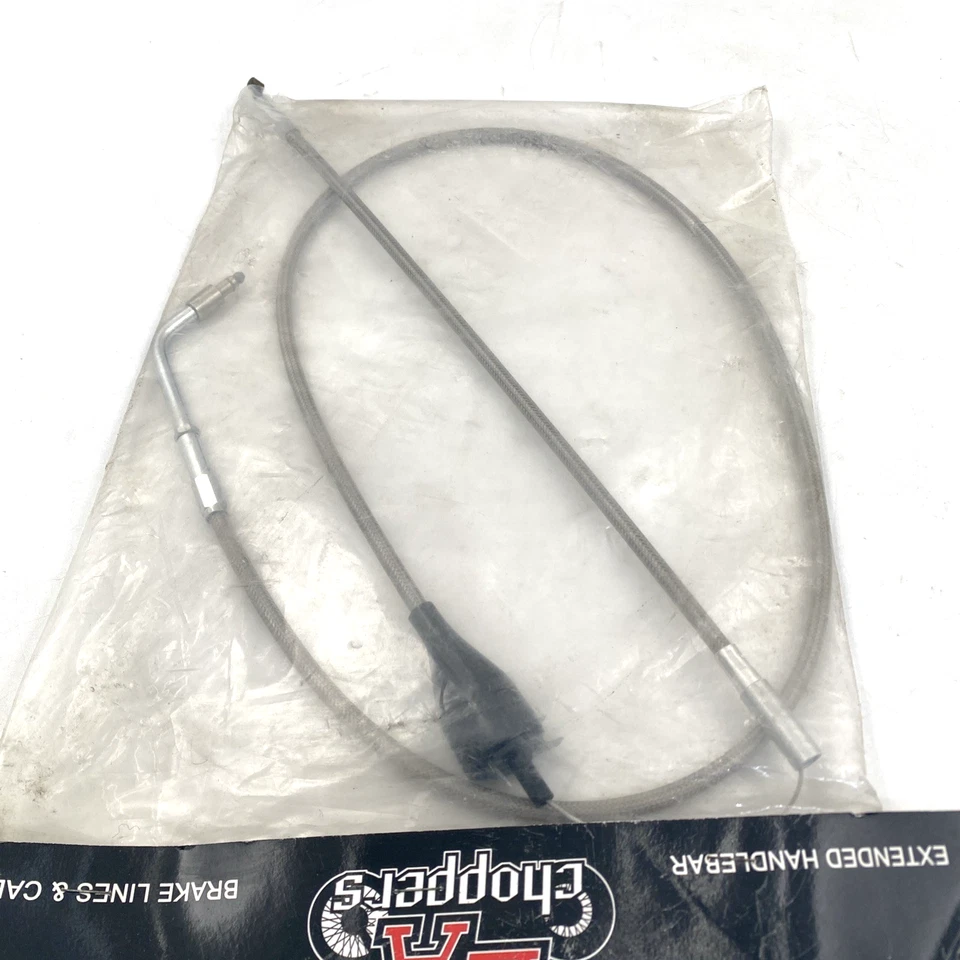 LA Choppers 8005ID08 Stainless Idle Cable Mini Ape Hangers 96-07 Harley Touring - Image 4 of 4