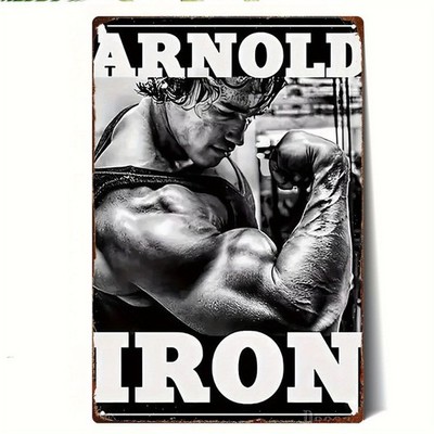 Tin Metal Signs Home Décor Arnold Schwarzenegger Bodybuilding Wall Art Vintage I