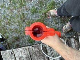 Vintage Nintendo Playchoice 10 Arcade Game Gun Revolver  Orange W/ Chain