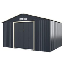 11FT x 8FT Garden Storage Shed Large Utility Storage House w/Sliding Door