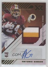2020 Panini XR Rookie Swatch Auto Orange 23/25 Antonio Gibson #RSA-AB Auto 13hf