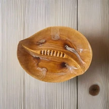  Retro Ashtray CALIFORNIA Pottery USA 702 Harvest Gold MID CENTURY MODERN