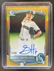 2025 Bowman Draft Griffin Hugus Chrome Auto Gold Refractor 1st #/50 Mariners