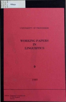 The Syntax of Norwegian Passive Constructions. Afarli, Tor Anders: