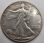 *SILVER* 1944-S  50C  Walking Liberty Half Dollar.  *GREAT WAY TO BUY SILVER !!