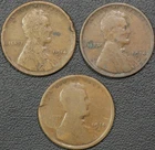 Lot of 3x 1914 S Lincoln Wheat Copper Cents 1C **RARE KEY DATE**