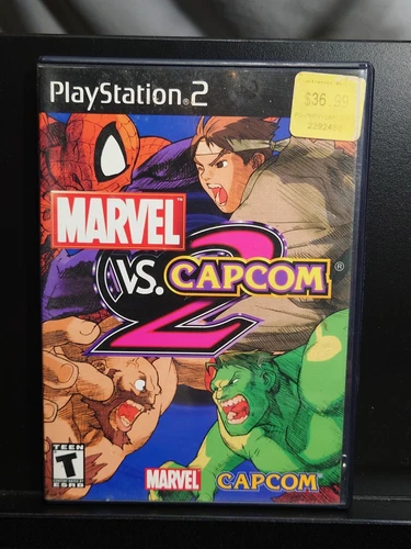 Marvel vs Capcom 2 PS2 PlayStation 2 2002 No Manual Tested FIN