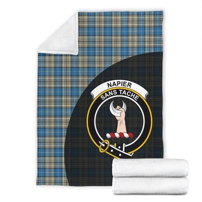 Clan Napier Ancient Tartan Crest Decke 3 Größen LR84
