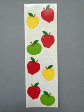 Vintage 1994 Mrs. Grossman's Stickers APPLES| Retired Creative Memories
