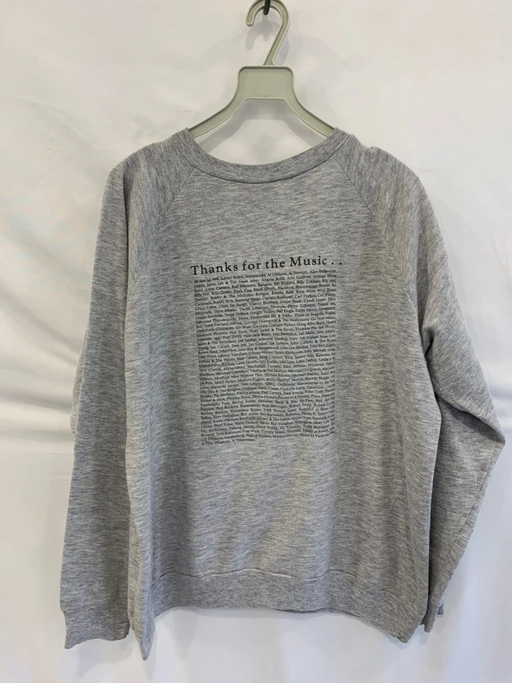 Vintage Toad’s Place New Haven Sweatshirt Thanks for the Music Gray Sz XL #106 - Image 2 of 4