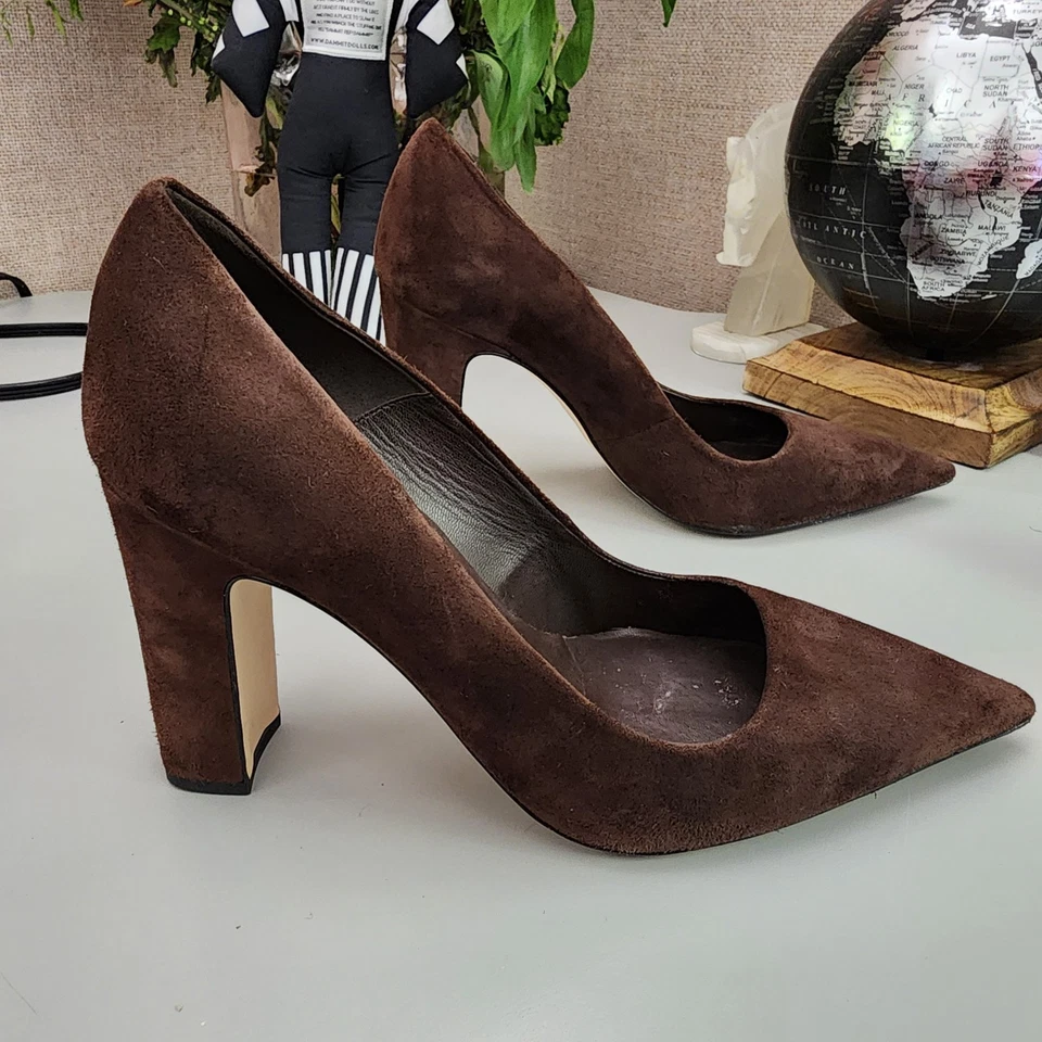 Good American Statement Bomba Punta Gamuza Marrón Chocolate GA045S-X Talla 10M Foto 2 de 4