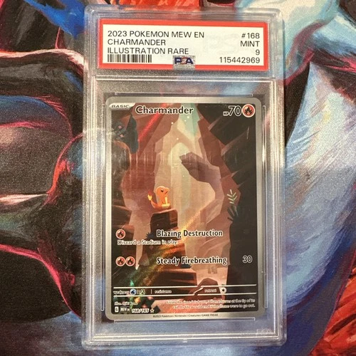 Pokémon Charmander 168/165 SV151 Illustration Rare Holo PSA 9 Graded