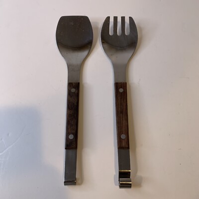 Vintage Miele Ice Cream Scoop & Fork Stainless Steel Handle Japan Serving Set