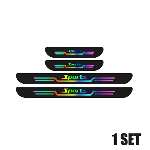4Pcs Car Door Sill Protector Strip Anti Scratch Trim Car Bumper Film Stickers - Bild 3 von 11