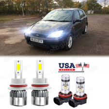 For Ford Focus 2005 2006 2007 Highlow Beam Led Headlight Fog Light Bulbs 6000k