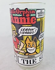 Little Orphan Annie By Harold Gray 1976 New York News Inc. Sunday Funnies Glass
