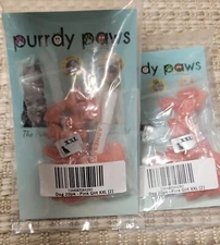 40 Purrdy Paws Brand Dog Nail Caps ~ Pink Glitter ~ Size XXL