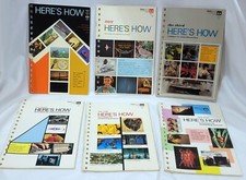 Kodak HERE'S HOW 6 Photo Information Books picture photography technique VINTAGE