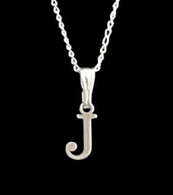 Initialen Anhänger Sterlingsilber 925 massiv ABCDEFGHIJKLMNOPQRSTUVWXYZ 18'' Kette