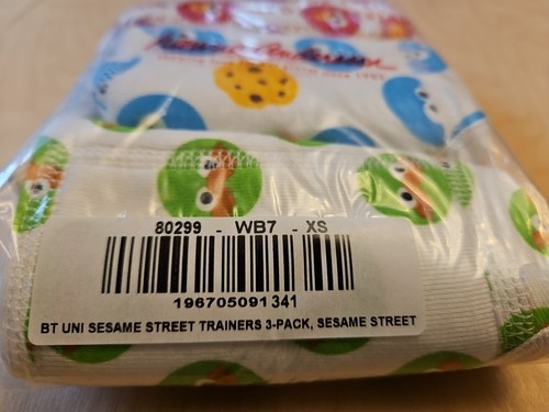 NWT HANNA ANDERSSON ORGANIC SESAME STREET TRAINING UNDERS 3 PACK XS 80 90 18M 3 - Picture 3 of 4