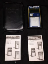 Wagner MMC-205 Digital Shopline Moisture Meter With Origio Case And Instructions