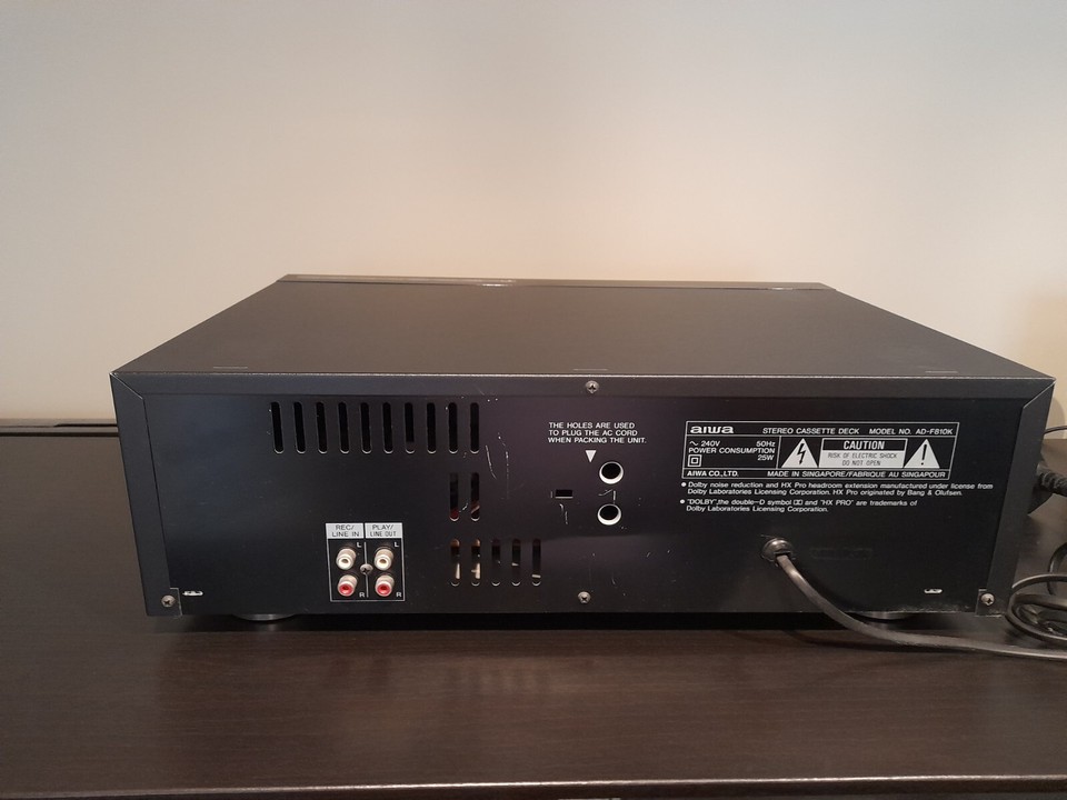 Aiwa ADF810 3 head stereo cassette deck (not working) eBay