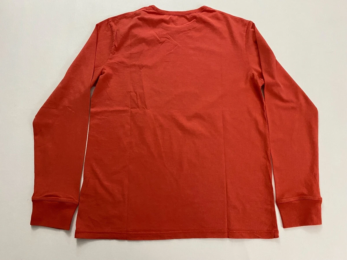 NWT Timberland GRAPHIC Red T Shirt Long Sleeves Size M