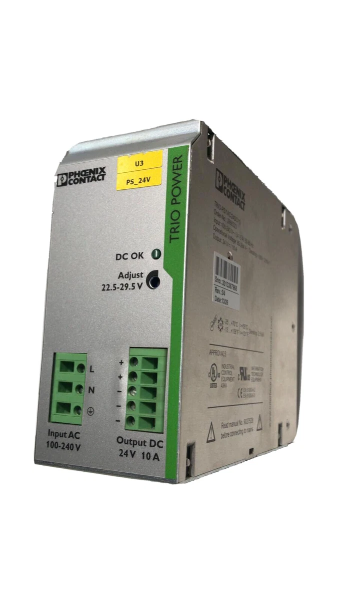 Power Supply Unit PHOENIX 2866323 TRIOPS/ 1AC/24DC/10, 46 OFF