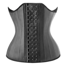 25 Steel Bone Latex Rubber Waist Trainer Cincher Corset Shapewear Body Shaper