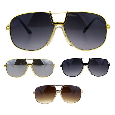 Estilo Vintage Hombre Corredor Metal Rim Pilotos Gafas de Sol Retro