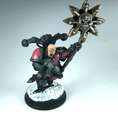 Chaos Space Marine Standard Bearer Command - bemalt - Warhammer 40K X5676