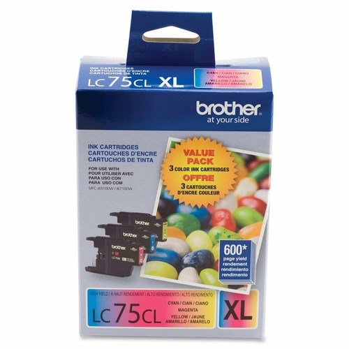 GENUINE Brother LC75 Ink Cartridge 3 Pack for MFC430W MFCJ825DW MFC