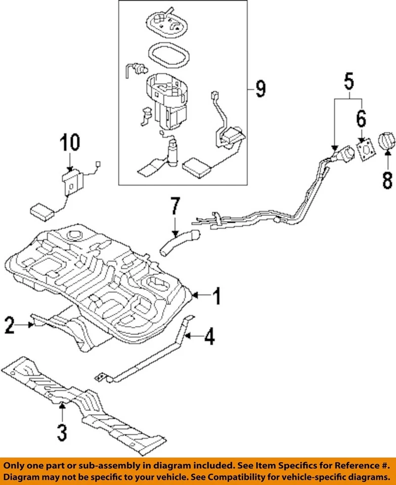 Used Fuel Pump fits: 2006 Hyundai Tucson Pump Assembly 2.7 Grade A - Image 3 of 4