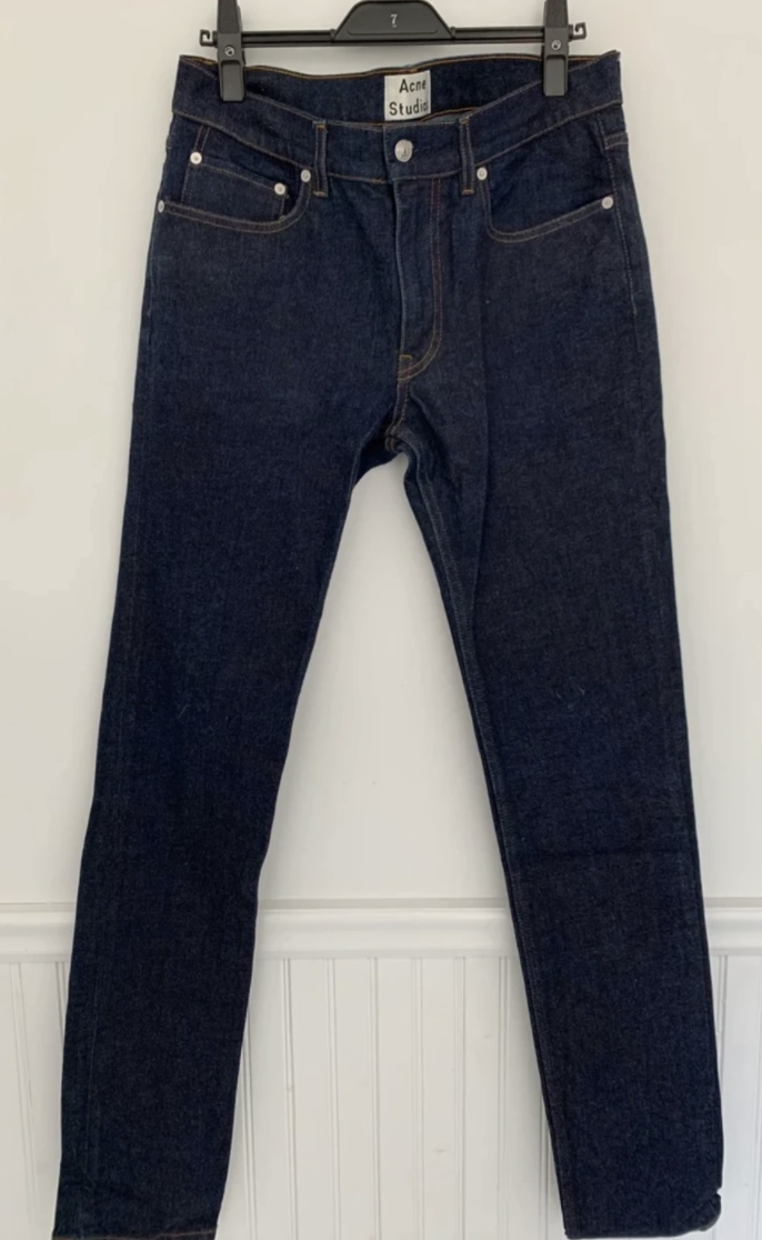 acne studio ace str rw strech indigo (size 31 x 34) | eBay