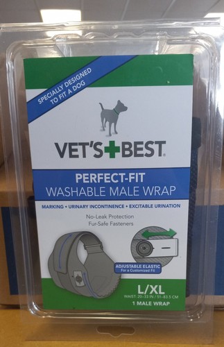 Neu Vet’s Best waschbar wiederverwendbar Männer Halstuch verstellbar L/XL 20" - 33" Taille - Bild 1 von 2